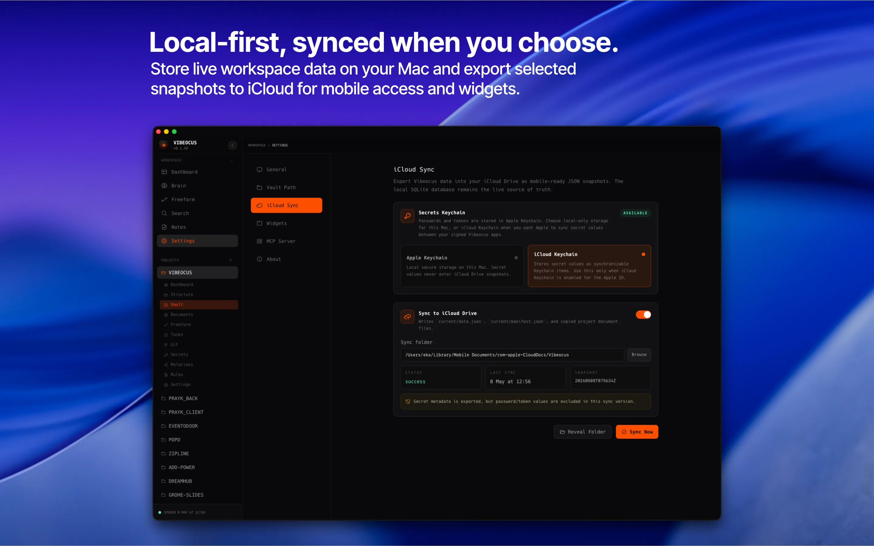 iCloud screenshot