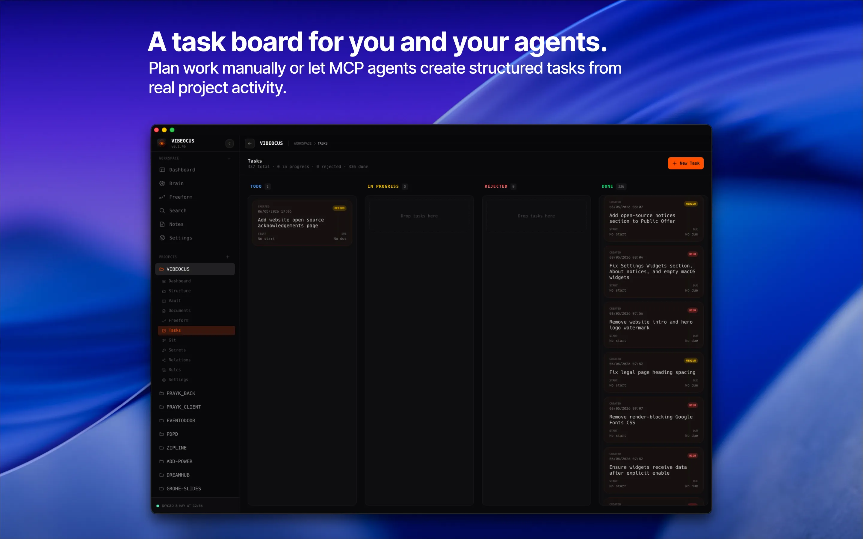 Kanban screenshot