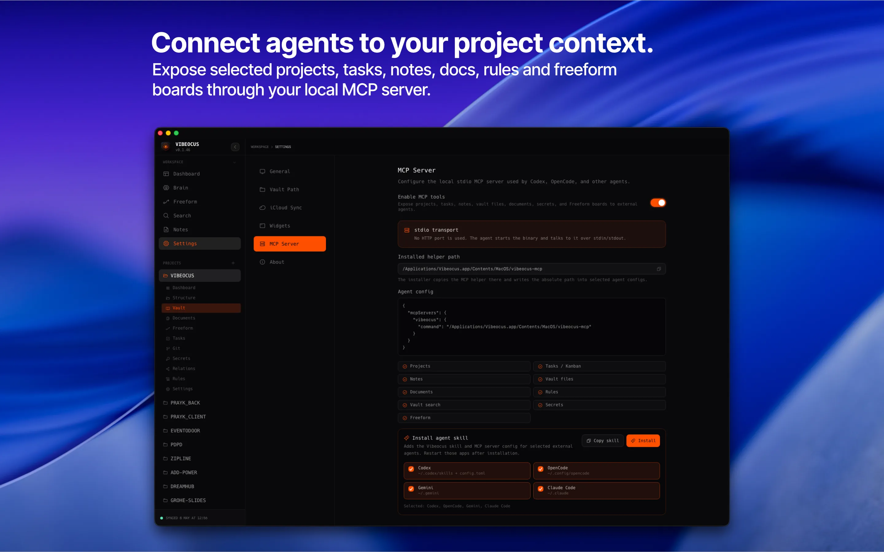 Agent Context screenshot