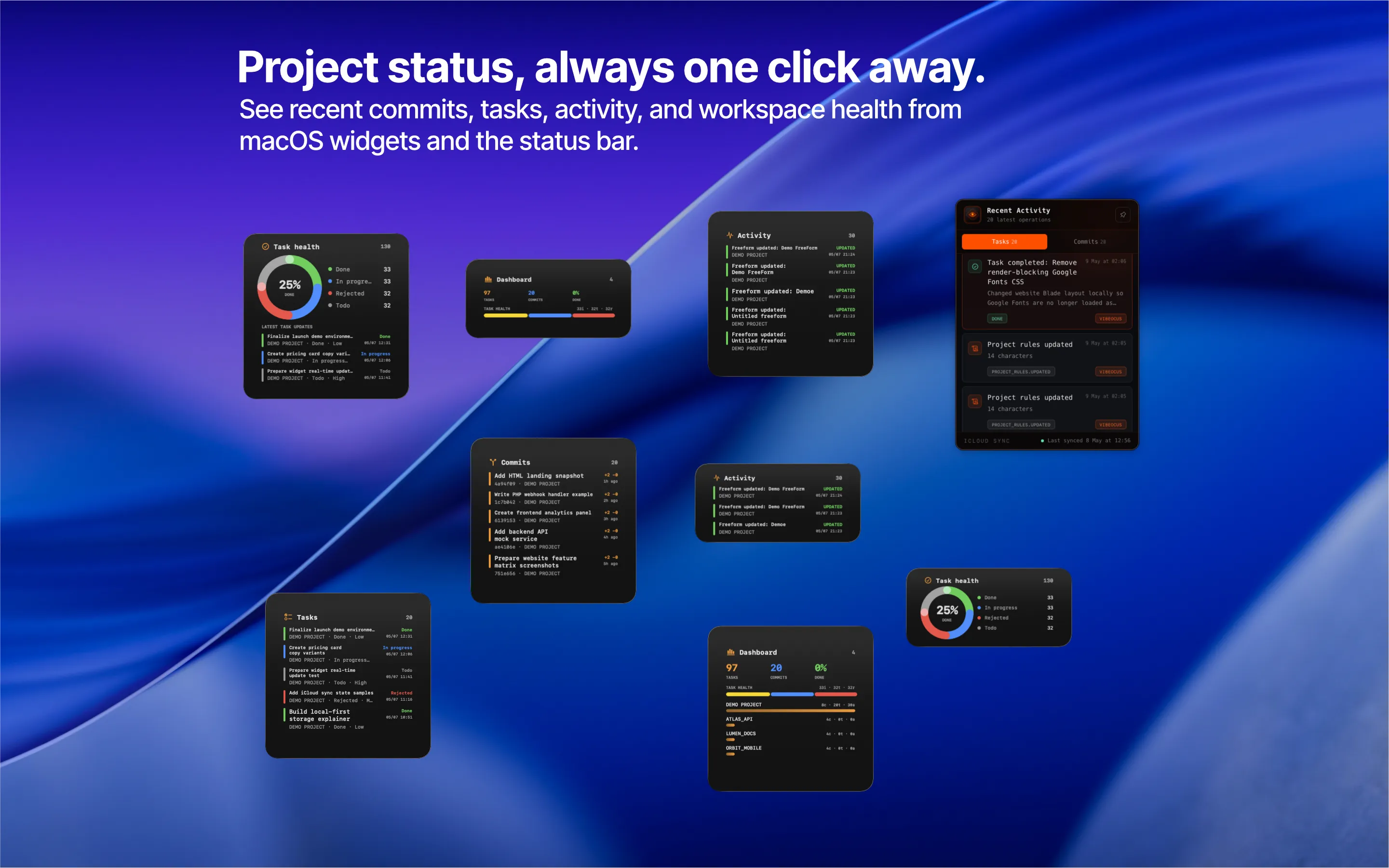 Widgets screenshot